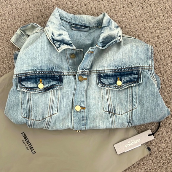 Fear of God ESSENTIALS - Denim Trucker Jacket - Picture 2 of 3